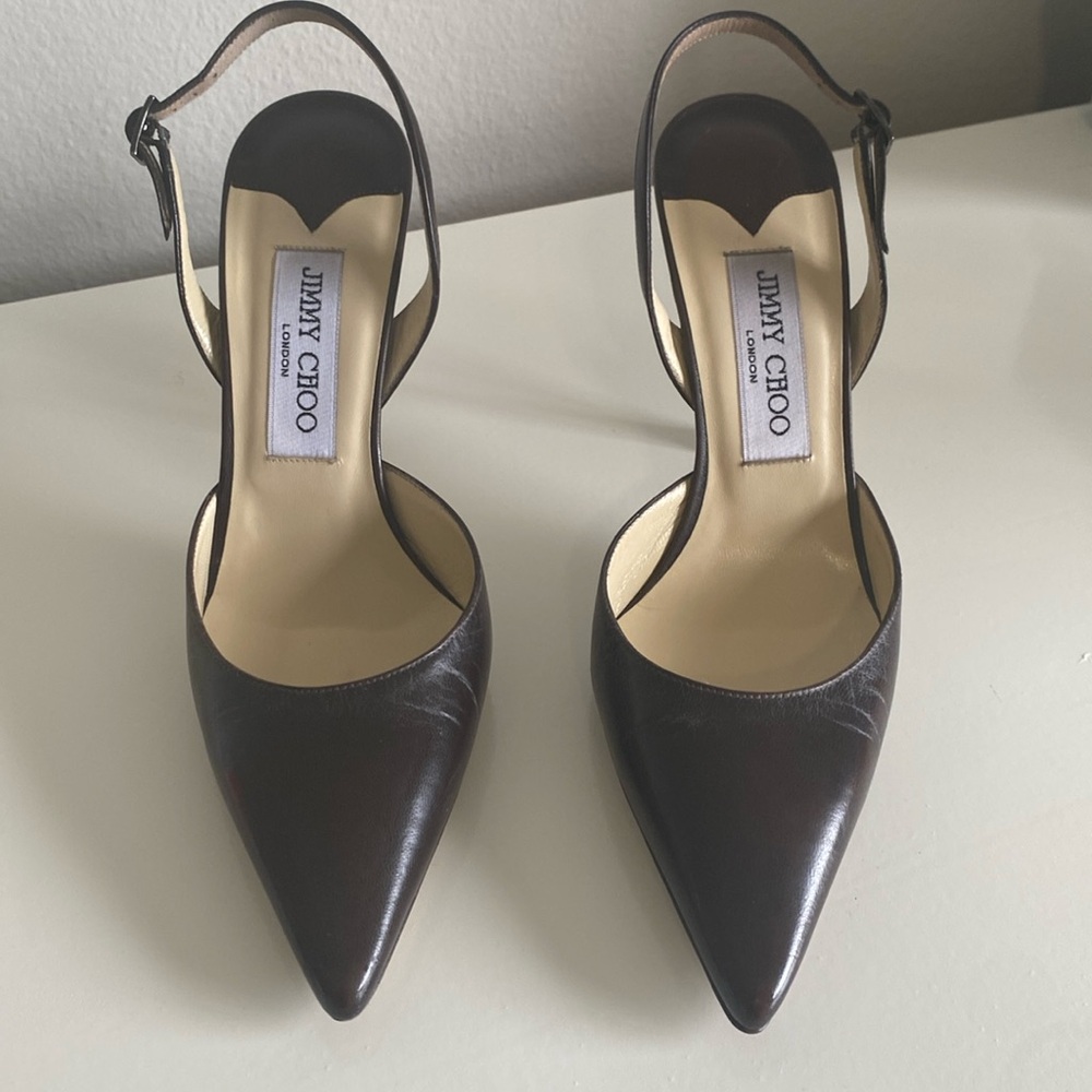 Jimmy Choo Brown Slingback heels